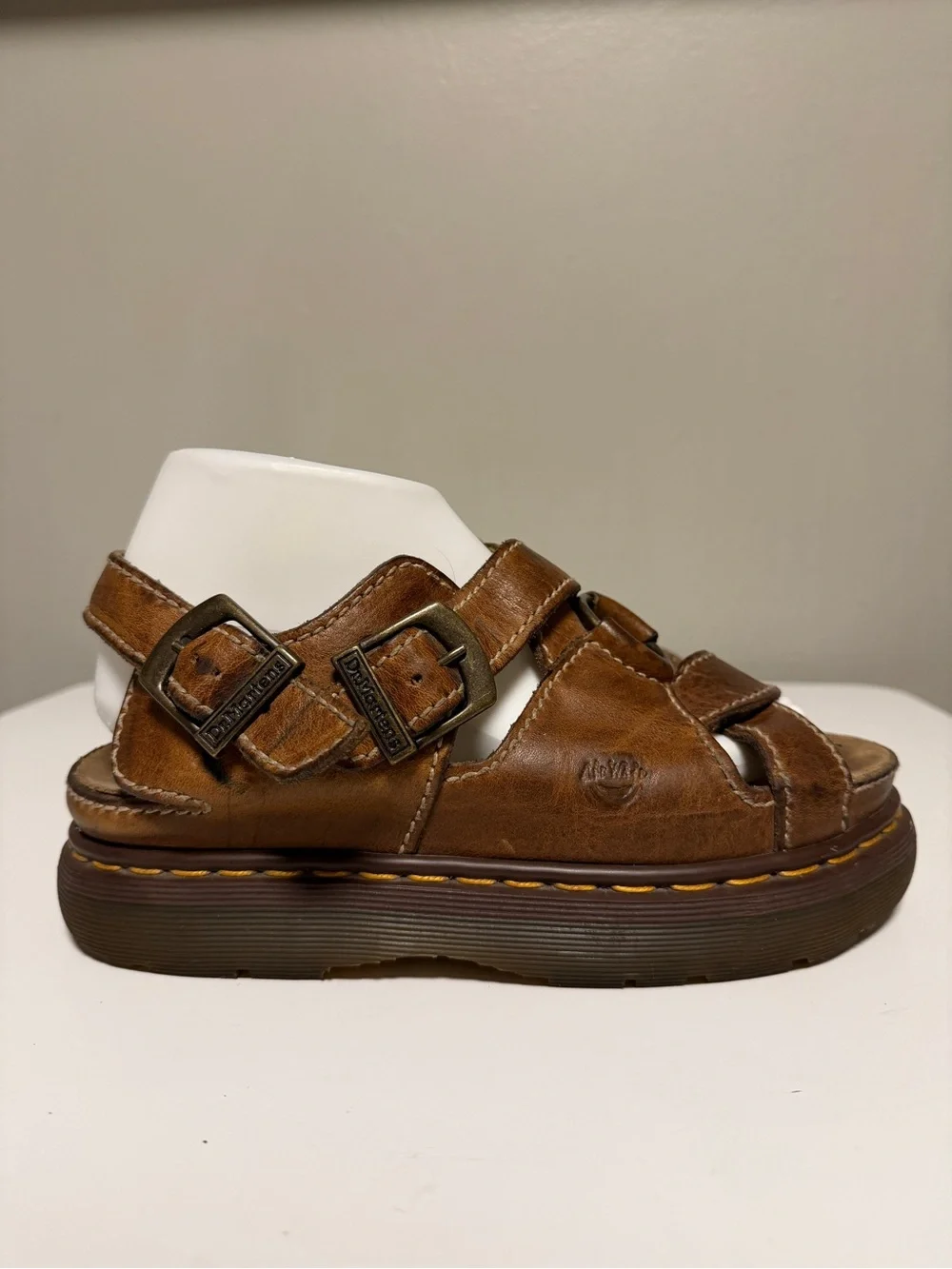 Dr. Martens Brown Leather O-Ring Fisherman Chunky Sandals Men’s US 8 EU 41 UK 7